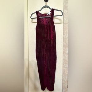 Velvet bodycon dress